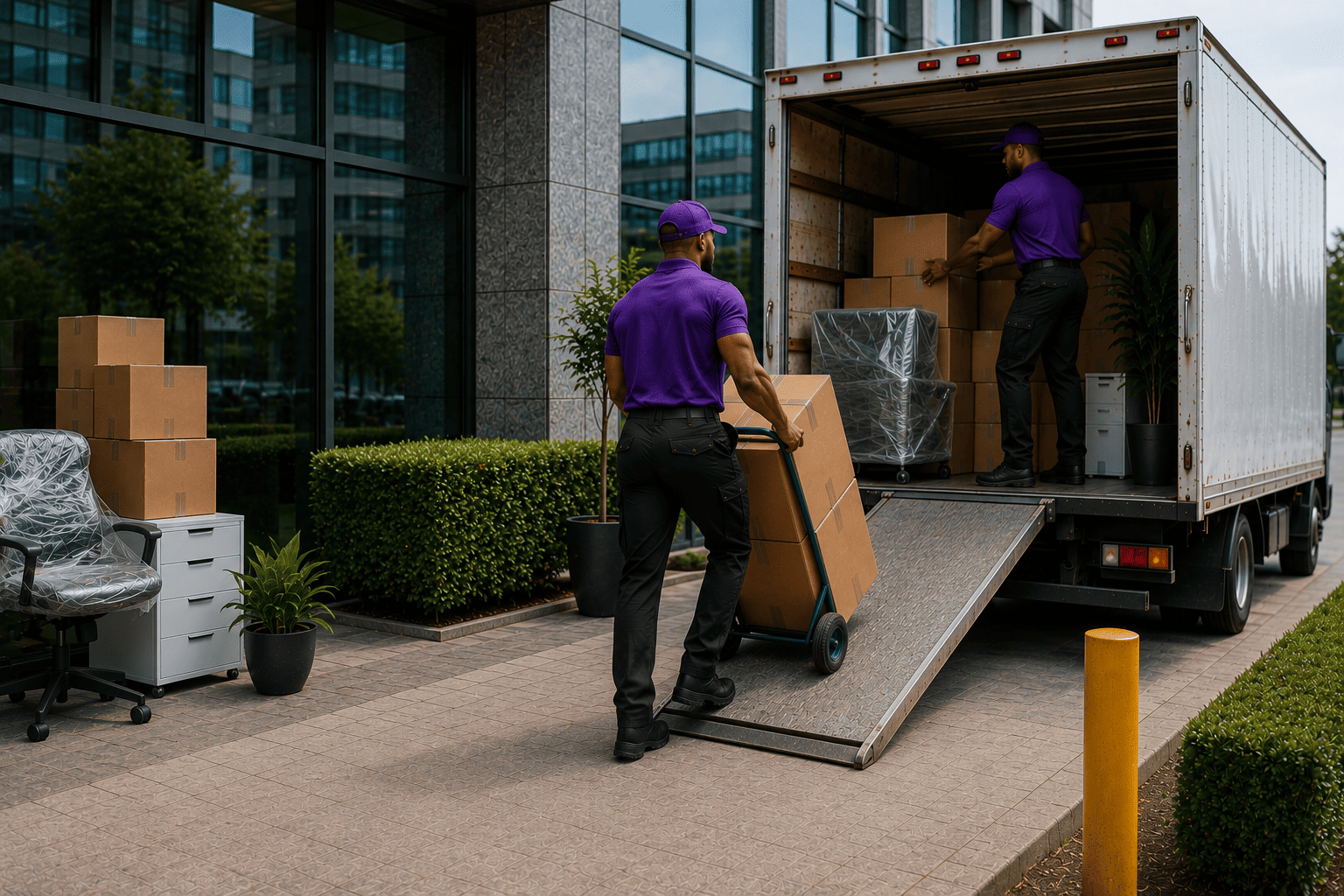 Professional office relocation and commercial cleaning services